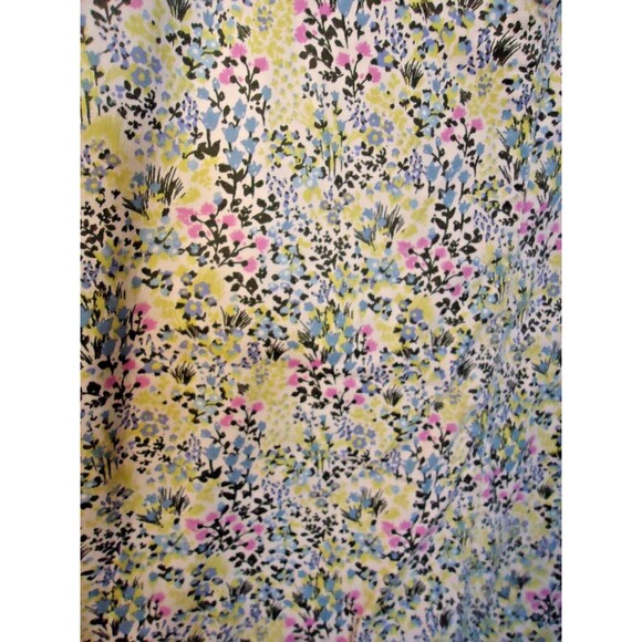 J. Jill Live In Chino Skirt Womens Size 12 Multicolor Ditzy Floral Stretch - Picture 3 of 7